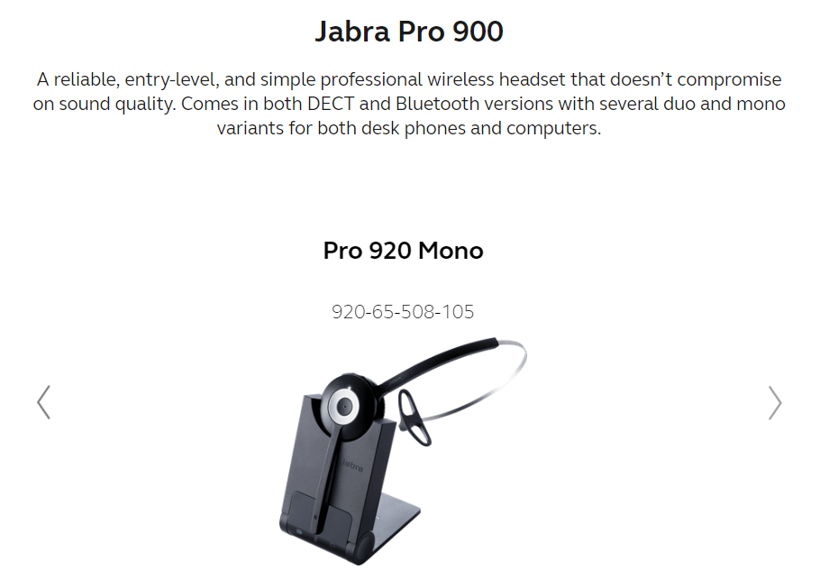 Jabra Pro 900 Duo - 920-69-508-105 - 888VoIP